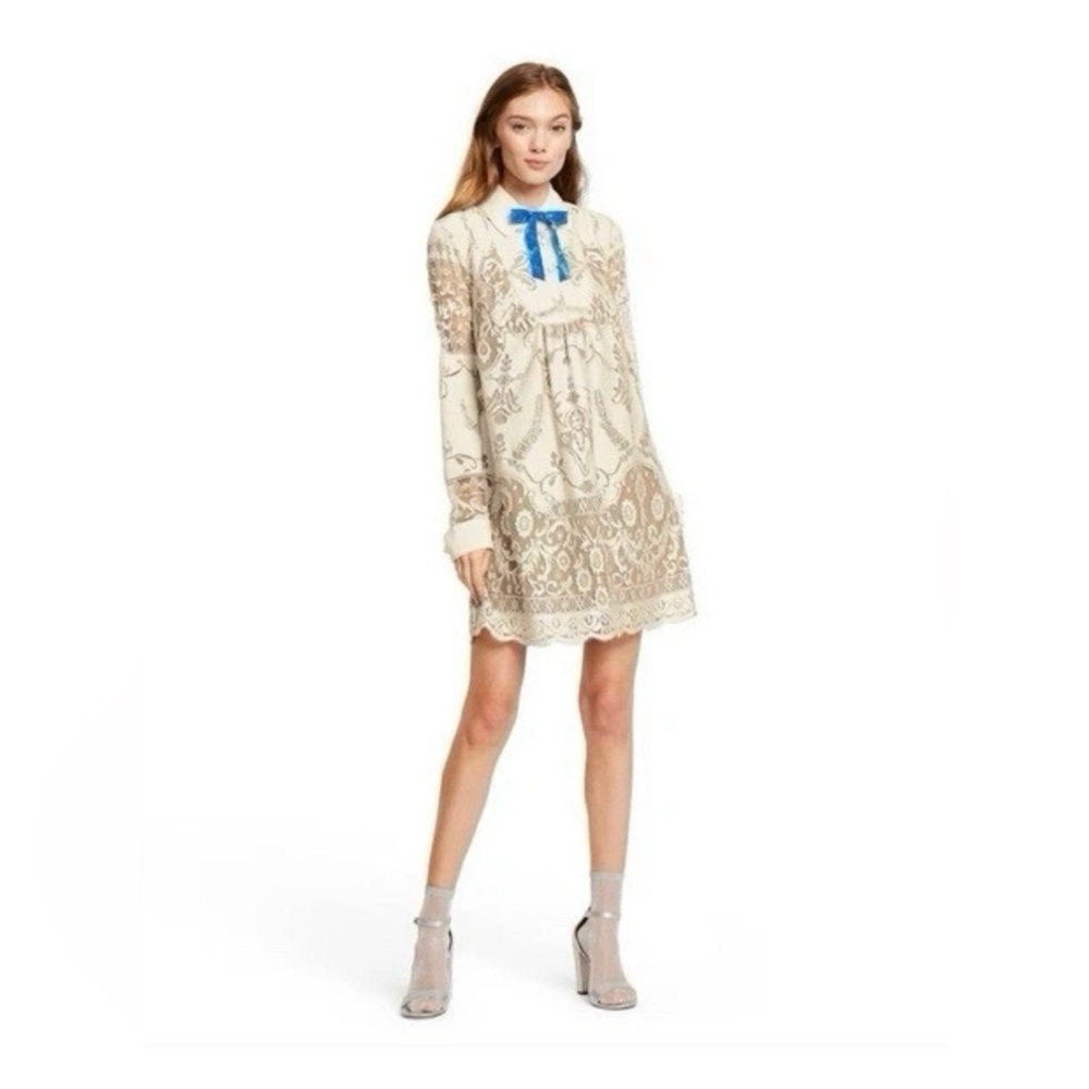 NWT Anna Sui for Target Elegant Cream and Tan Dress Women's Dress, XL